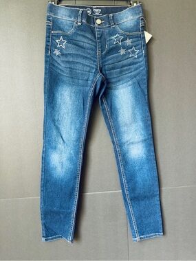 Wonder Nation NWT Star Rhinestone Jeggings L (10–12) Stretch Denim